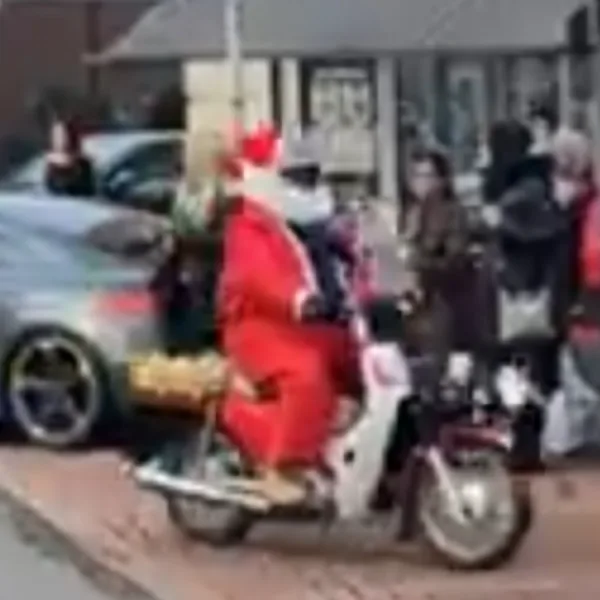 Mr Gregory Is Santa On His C110 Pro - Ho Ho Ho