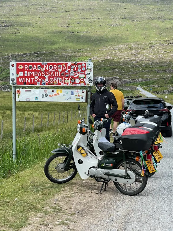 Andrews three C50s on an adventure