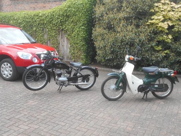 Johns C50 with his Excelsior, the best of pals!