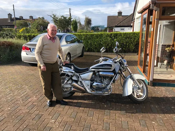 Mr Flynn is very happy with his Magna 250