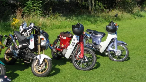 Gordon's C90 sunbathing with his chums after a busy day out