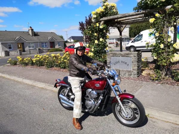 Austin's VRX400 touring Co. Limerick in the sunshine