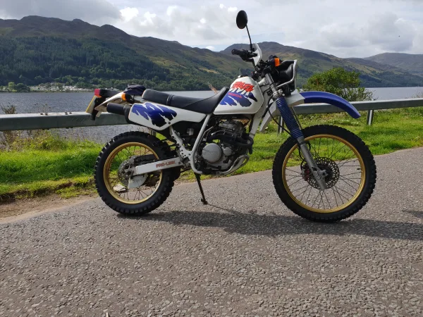 Allan's XLR250 Baja enjoying the view